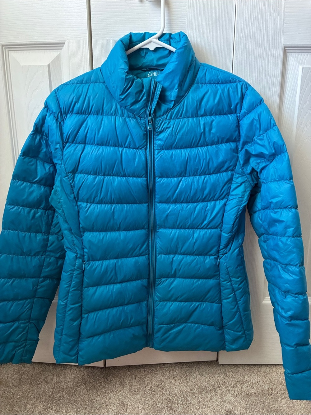 Lightweight Turquoise Packable Puffer Jacket by Anorak